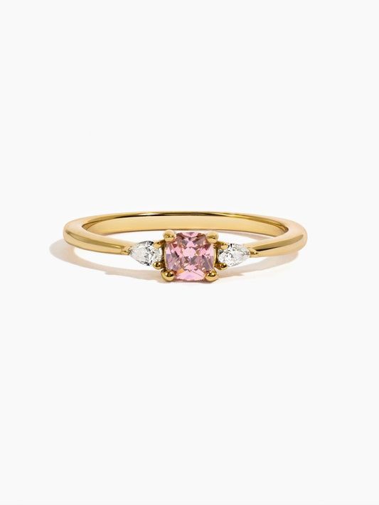 Rosewater Pink Cushion Ring