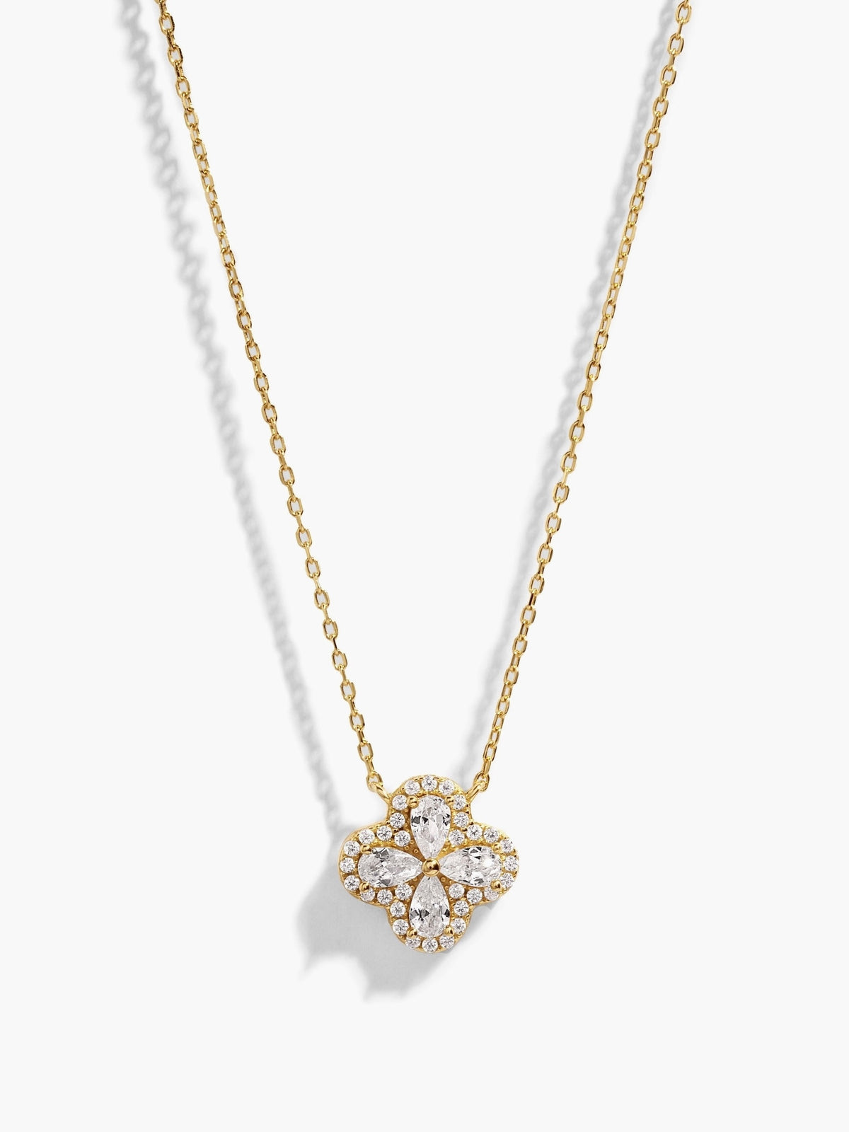 Crystal Clover Necklace