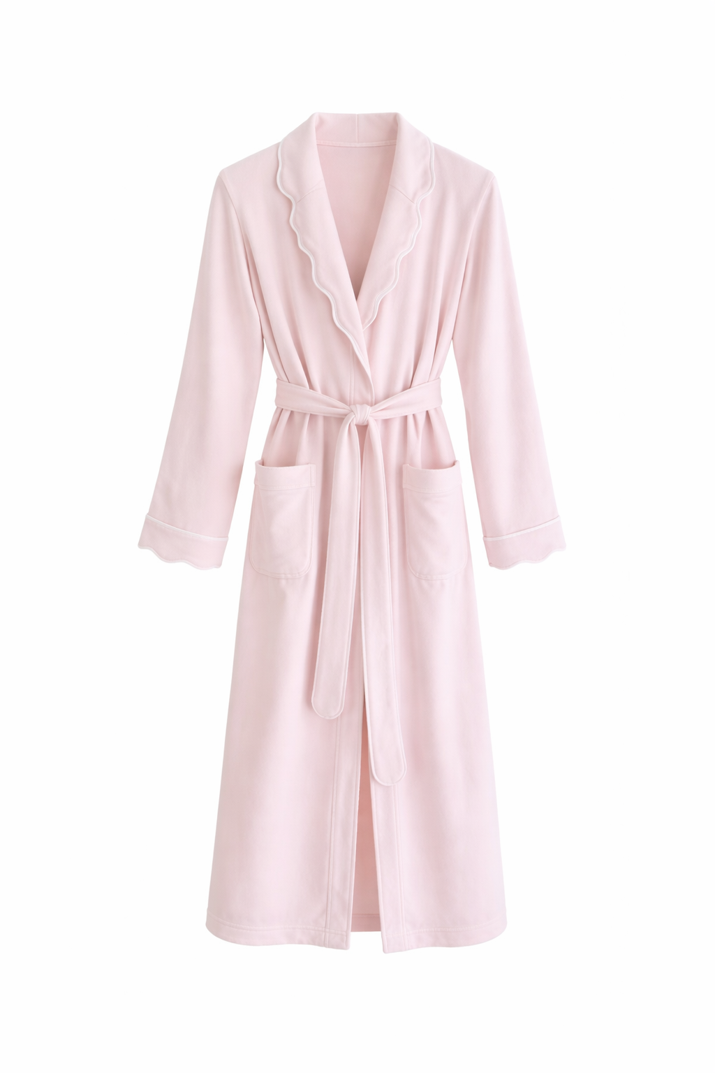 Rosewater 100% Pima Cotton Scallop Robe
